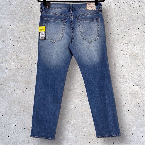 True Religion Relaxed Straight Jeans Ricki Women’s 30 Fits 35x32 Ghost Wave NWT - Picture 5 of 15